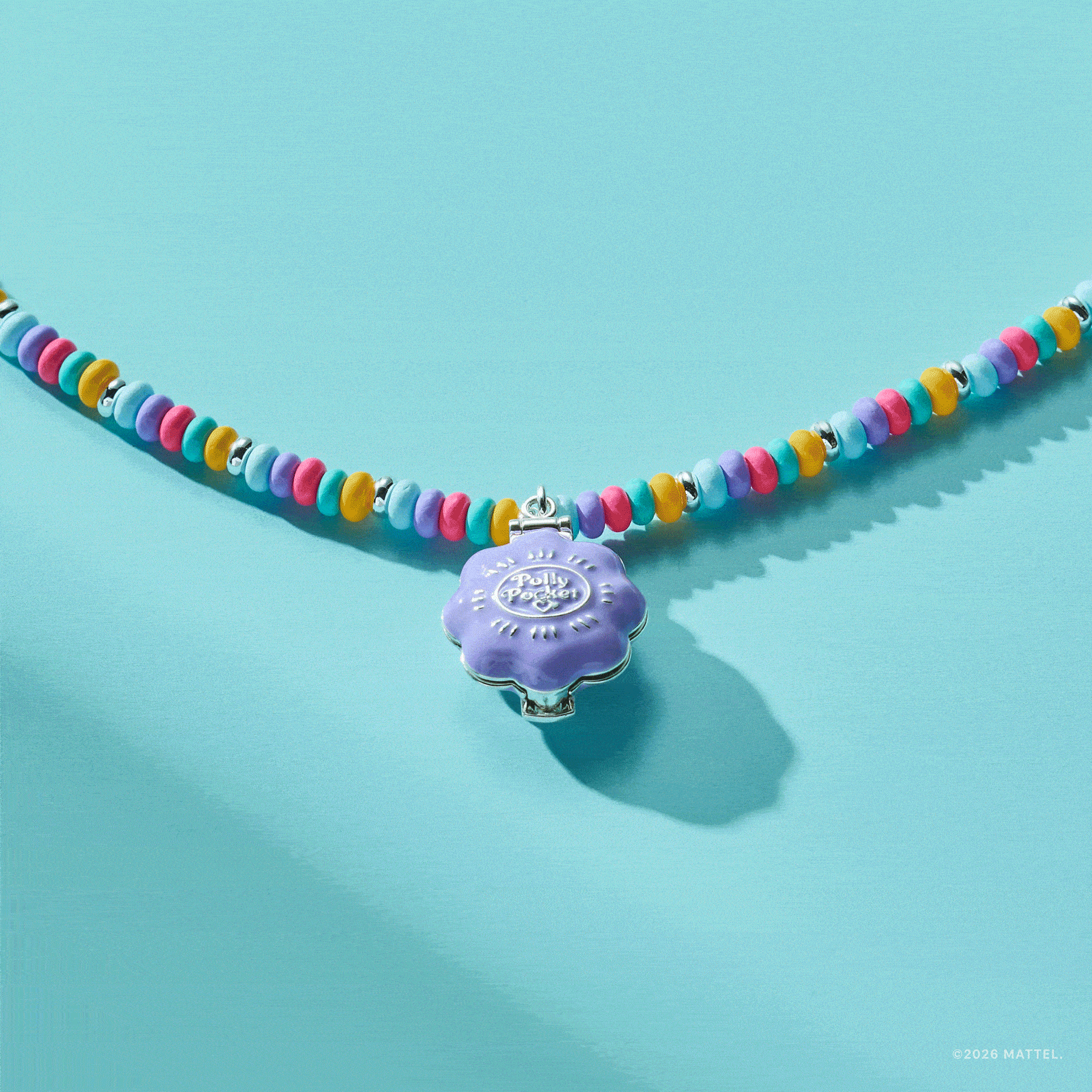 Polly Pocket™ Limited Edition Pool Party Locket Silver | Alex and Ani