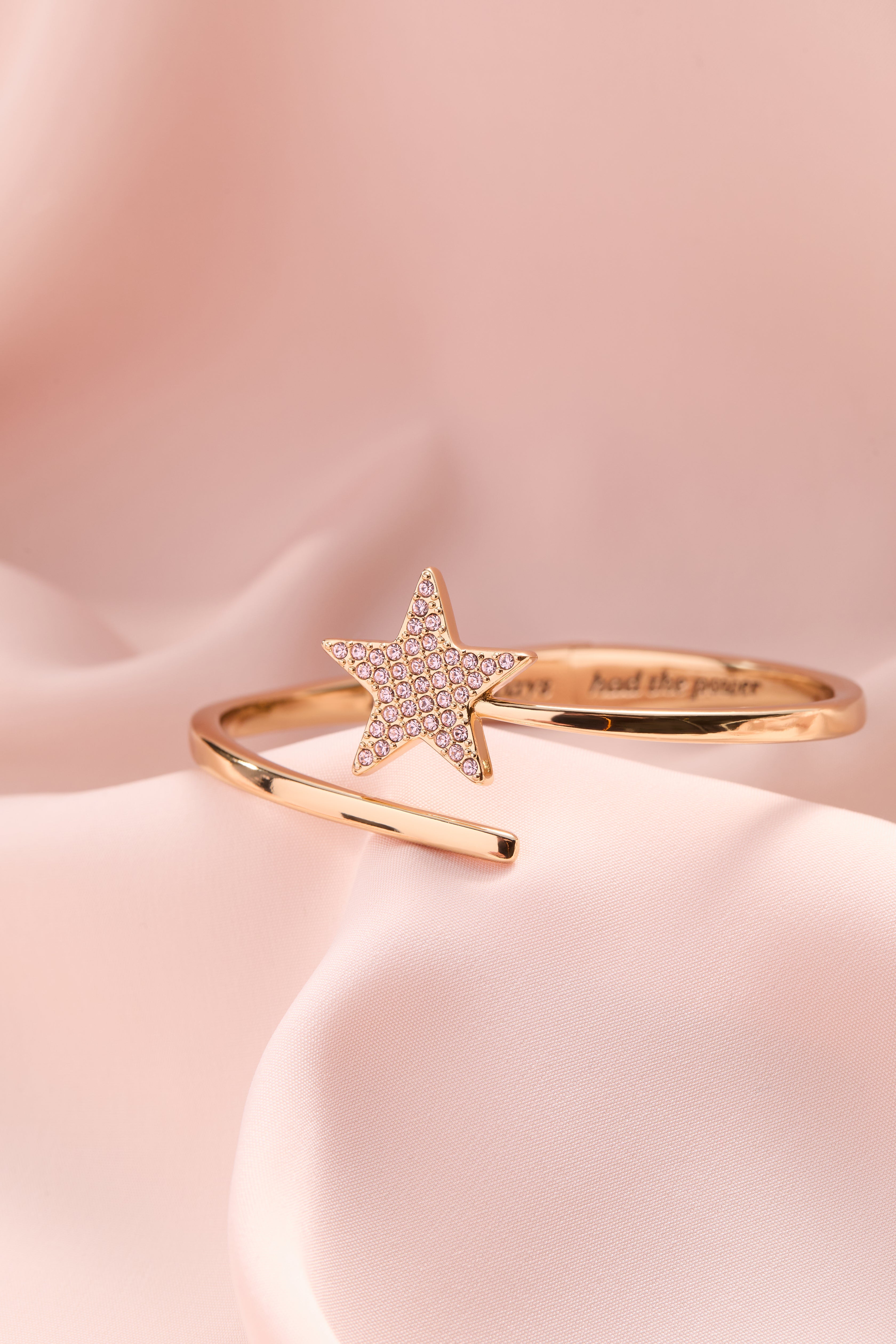The Wizard of Oz™ Glinda Wand Bypass Cuff Gold | Alex and Ani