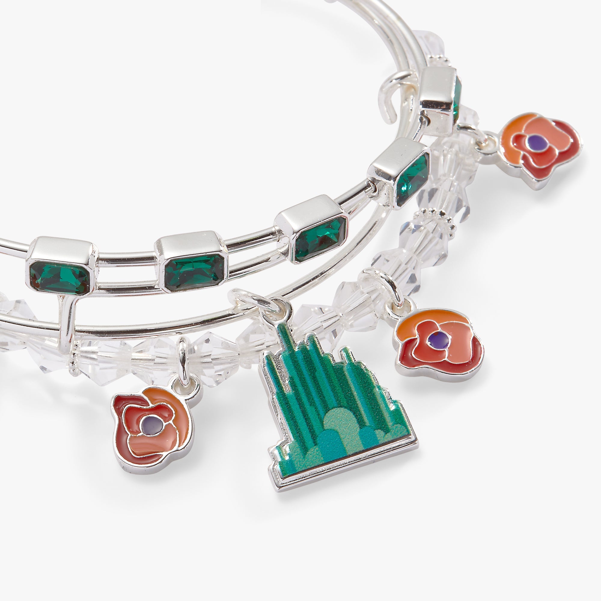 The Wizard of Oz™ Emerald City Set of 3 Bangles Silver | Alex and Ani