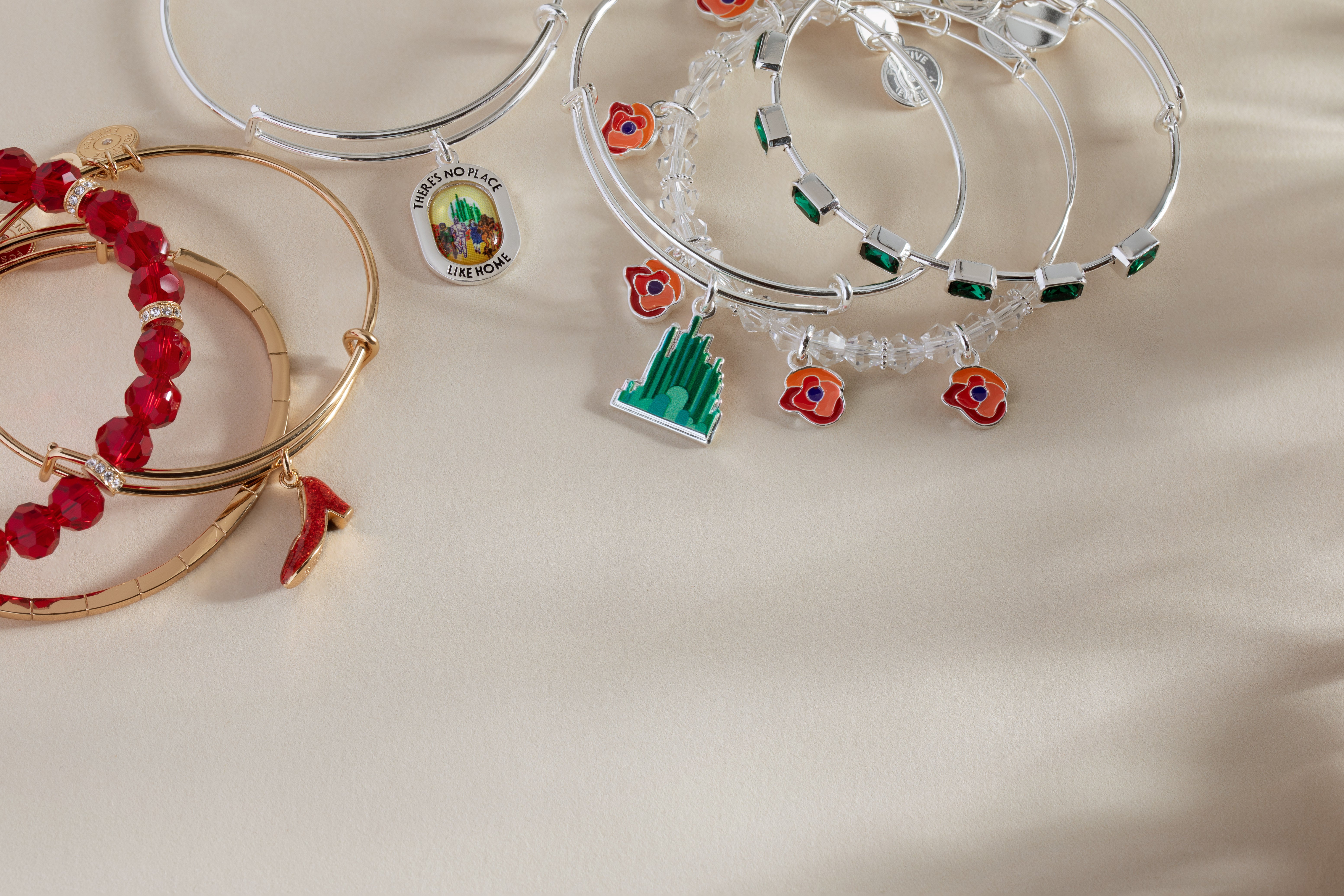 The Wizard of Oz™ Emerald City Set of 3 Bangles Silver | Alex and Ani