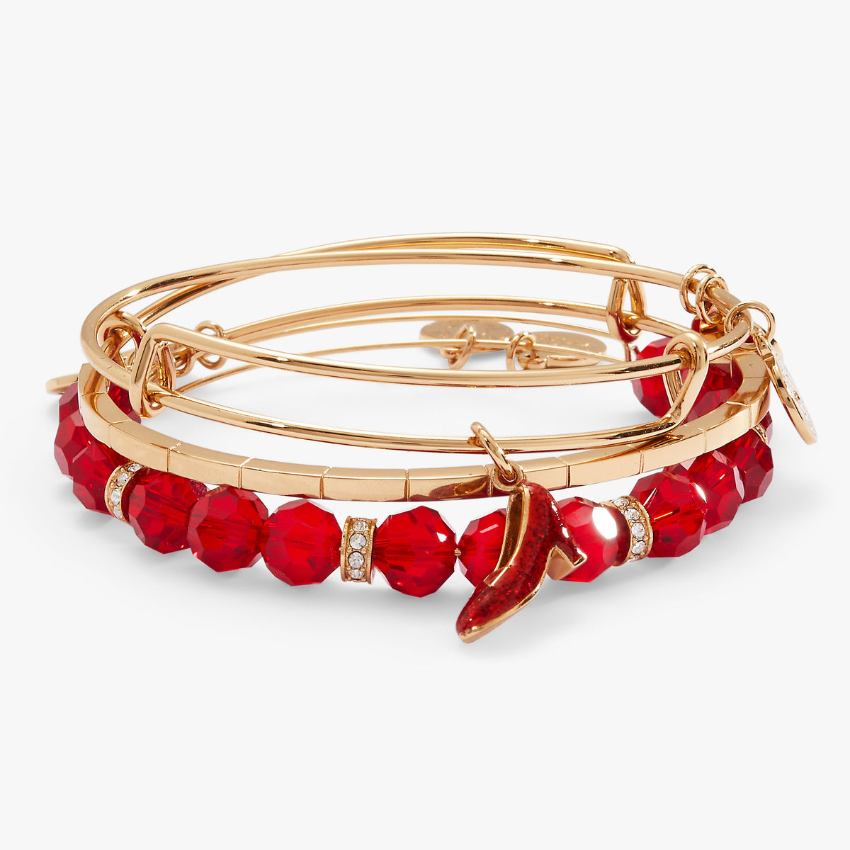 The Wizard of Oz™ Dorothy Set of 3 Bangles Gold | Alex and Ani