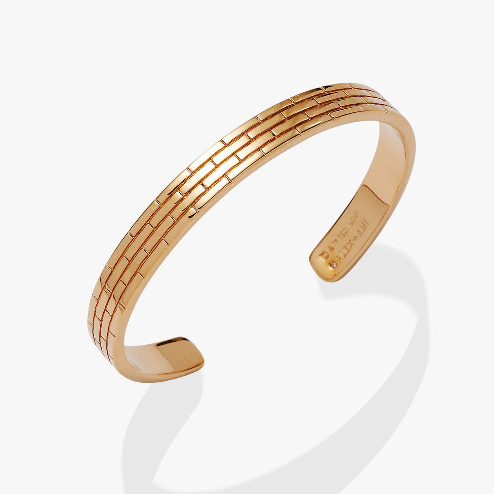 The Wizard of Oz™ Yellow Brick Road Cuff Bracelet Gold | Alex and Ani