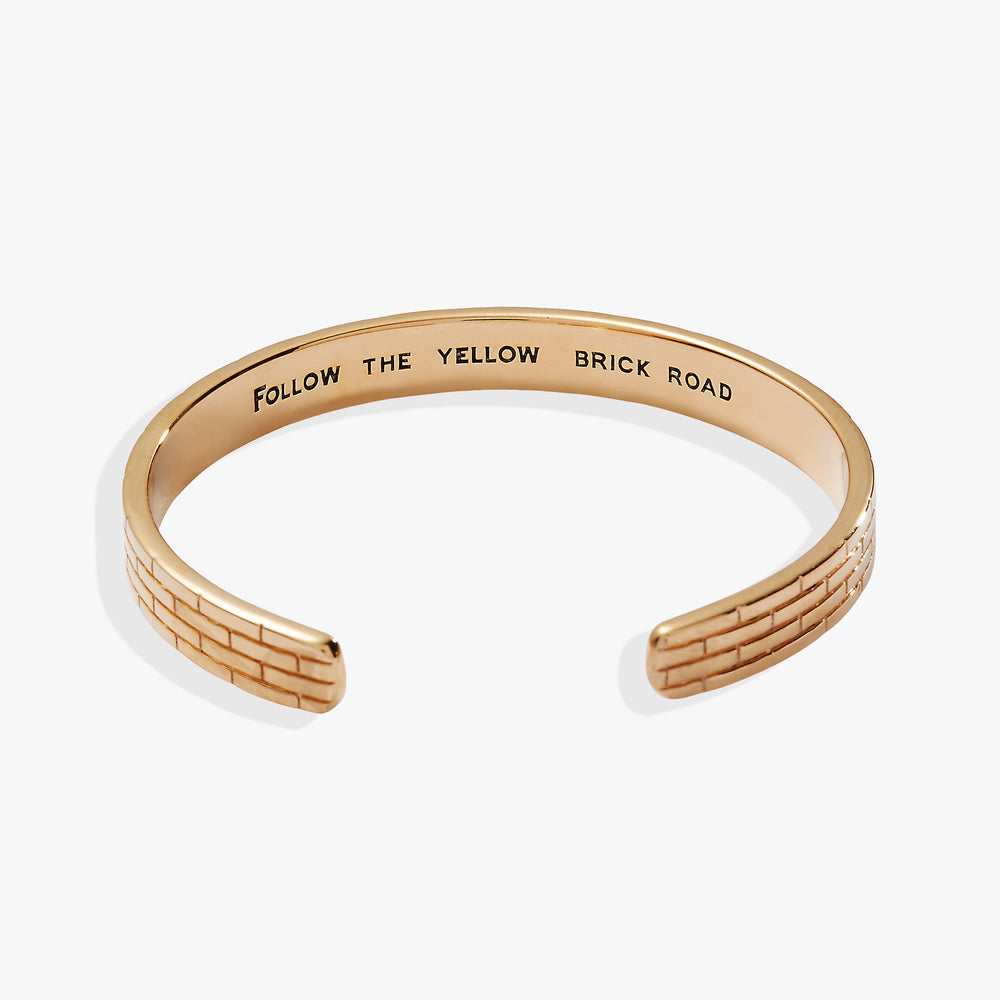 The Wizard of Oz™ Yellow Brick Road Cuff Bracelet Gold | Alex and Ani