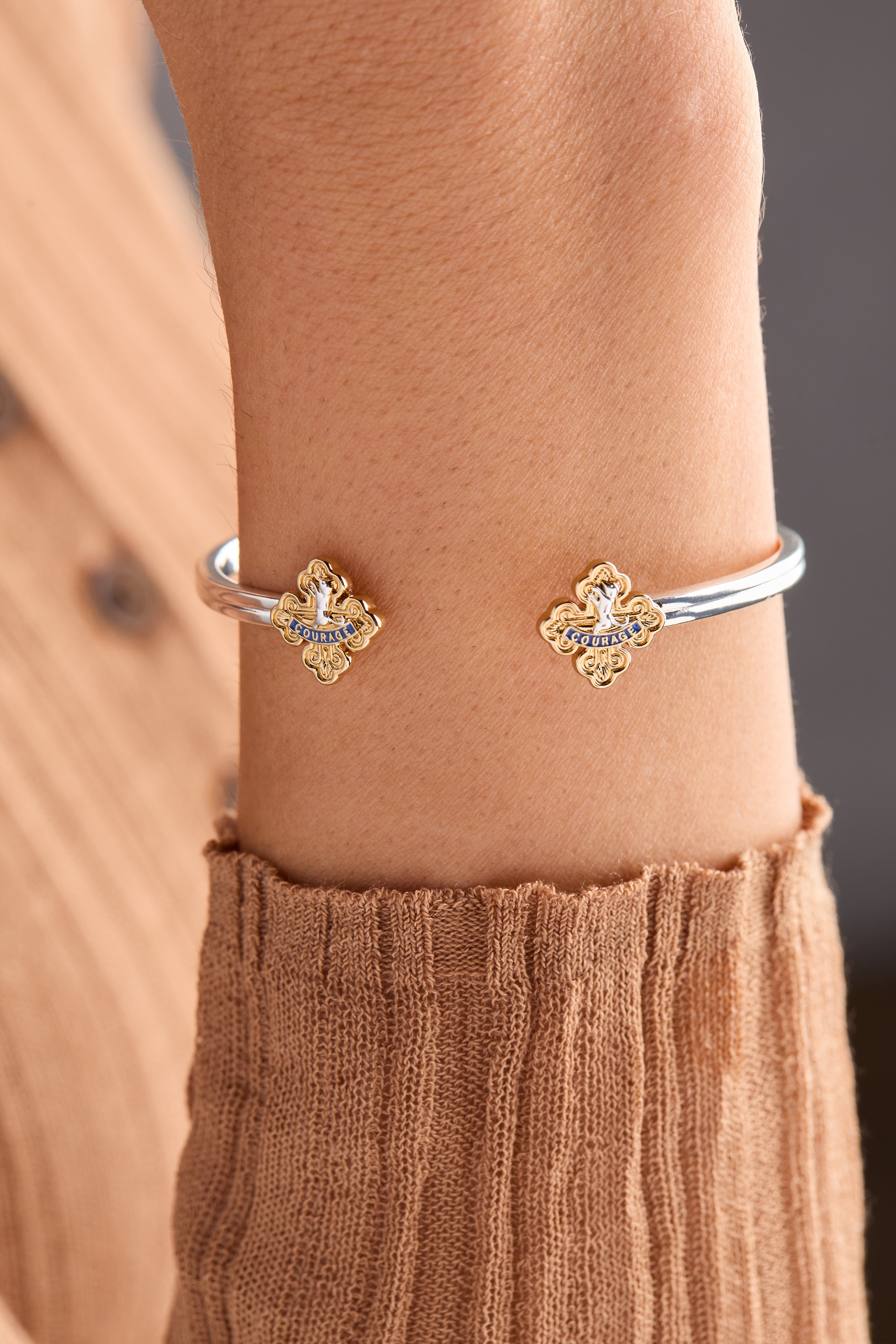 The Wizard of Oz™ Cowardly Lion Cuff Two Tone | Alex and Ani