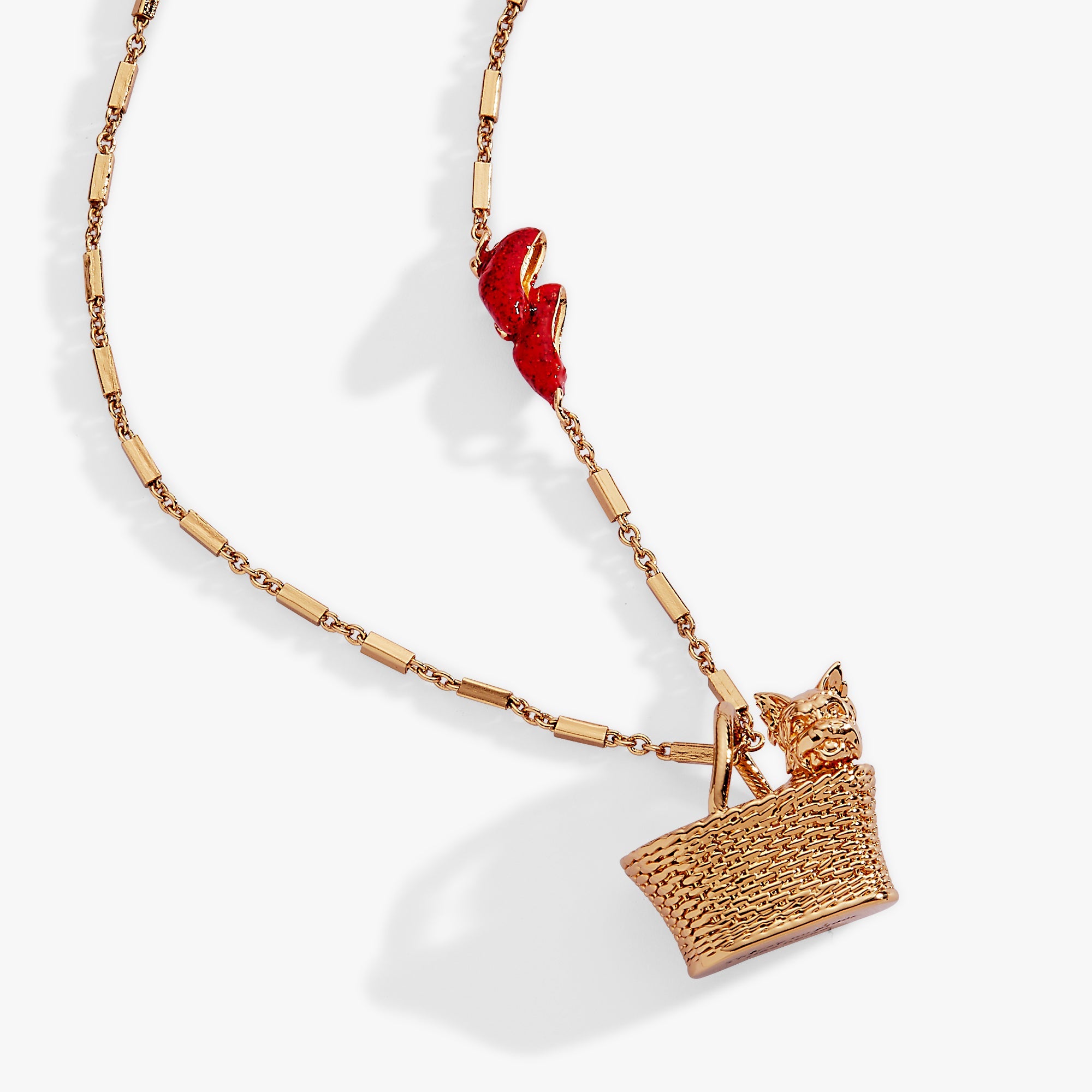 The Wizard of Oz™ Dorothy Toto Basket Pendant Gold | Alex and Ani