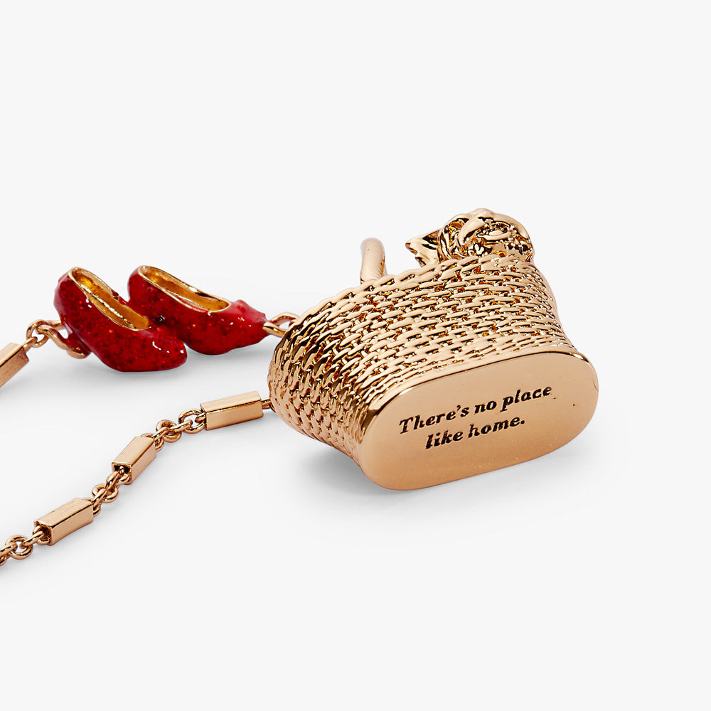 The Wizard of Oz™ Dorothy Toto Basket Pendant Gold | Alex and Ani