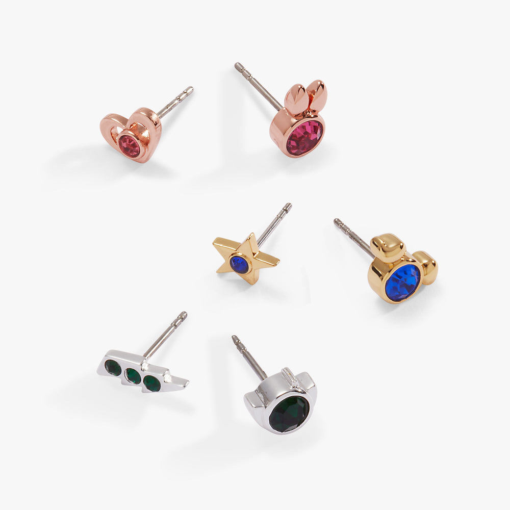 THE POWERPUFF GIRLS™ Mismatch Stud, Set of 3 Tri-Tone | Alex and Ani