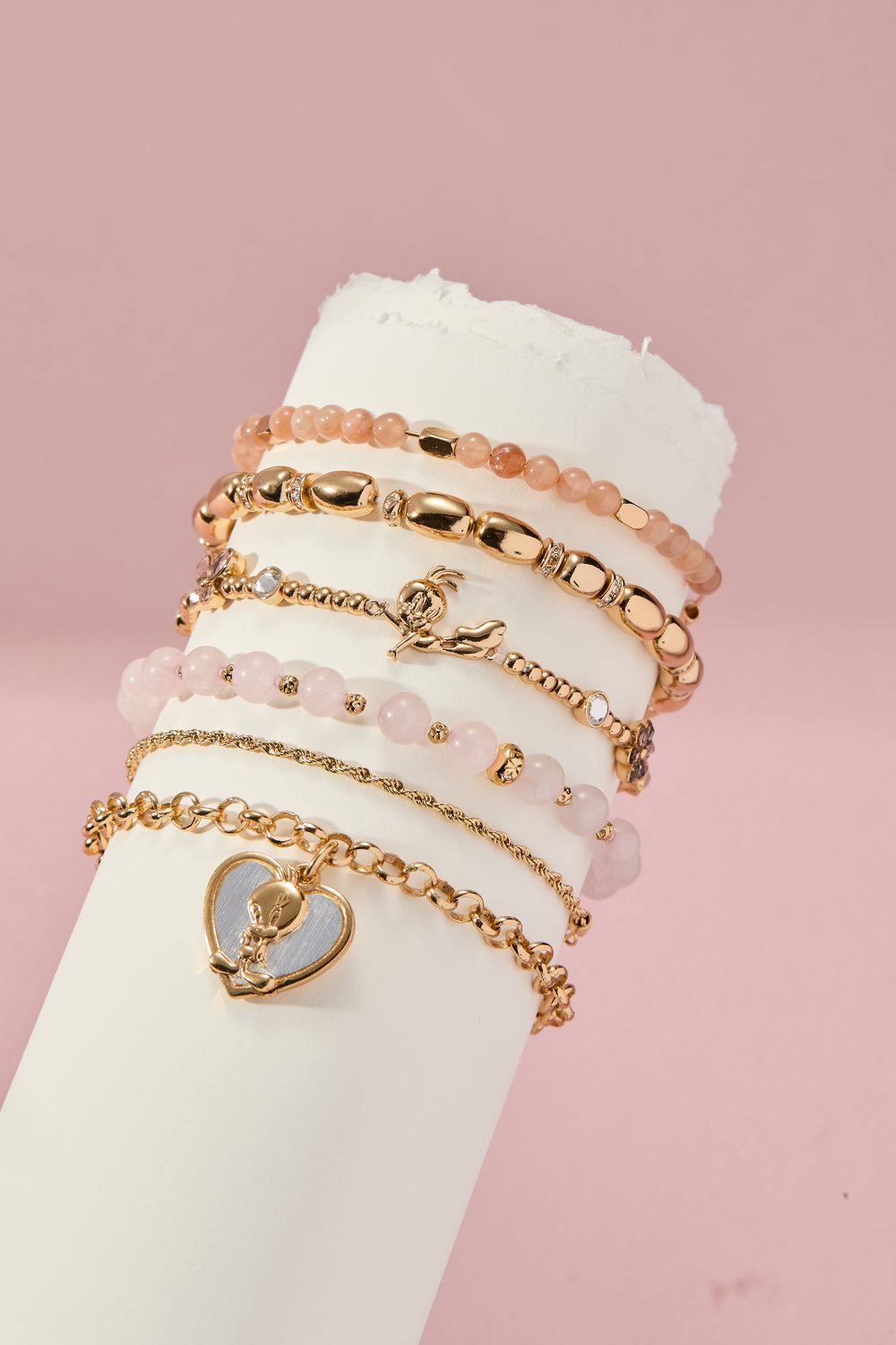 Looney Tunes - Tweety Heart Bracelet Two Tone | Alex and Ani