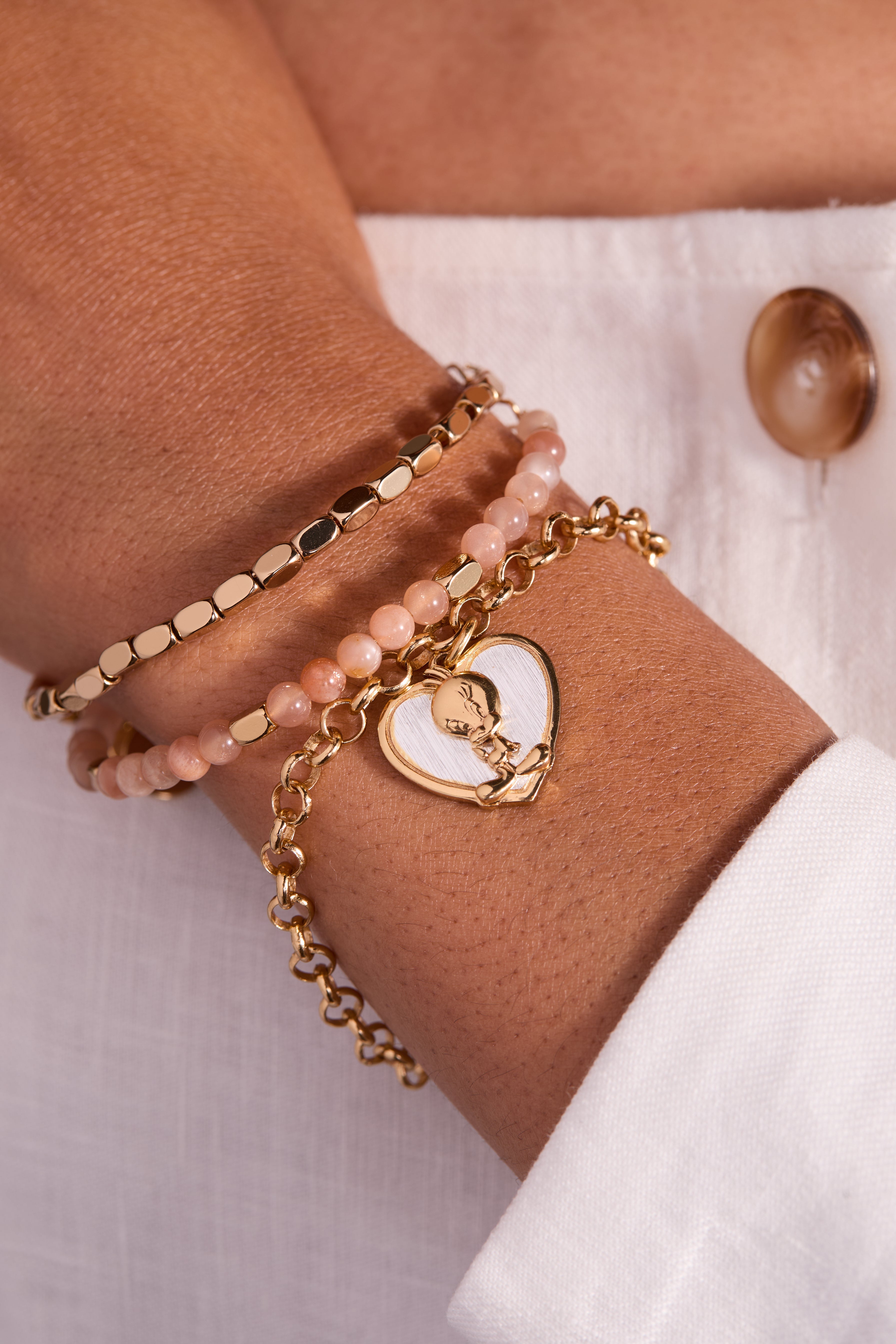 Looney Tunes - Tweety Heart Bracelet Two Tone | Alex and Ani
