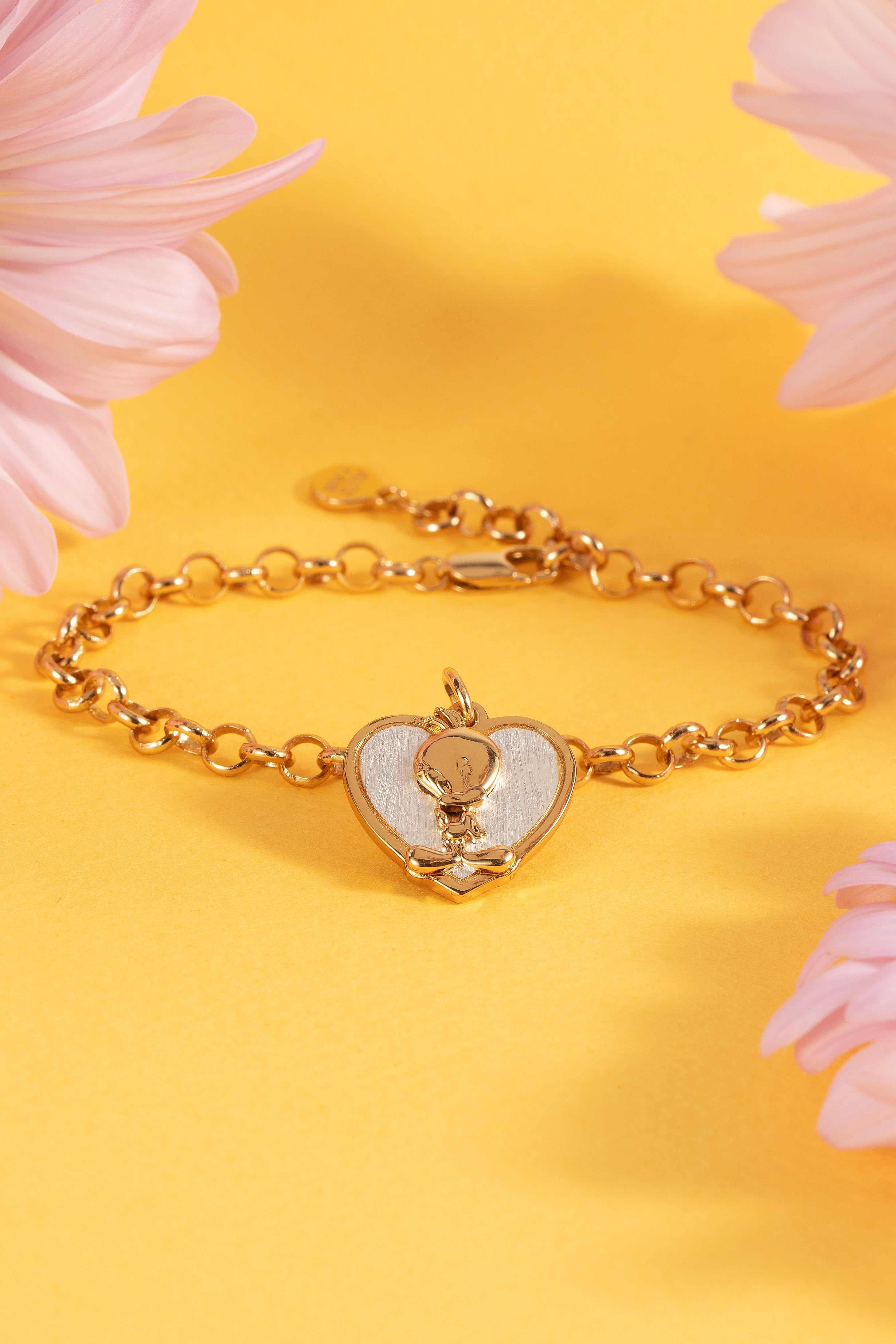 Looney Tunes - Tweety Heart Bracelet Two Tone | Alex and Ani