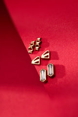 SUPERMAN™ Stud Set Gold | Alex and Ani