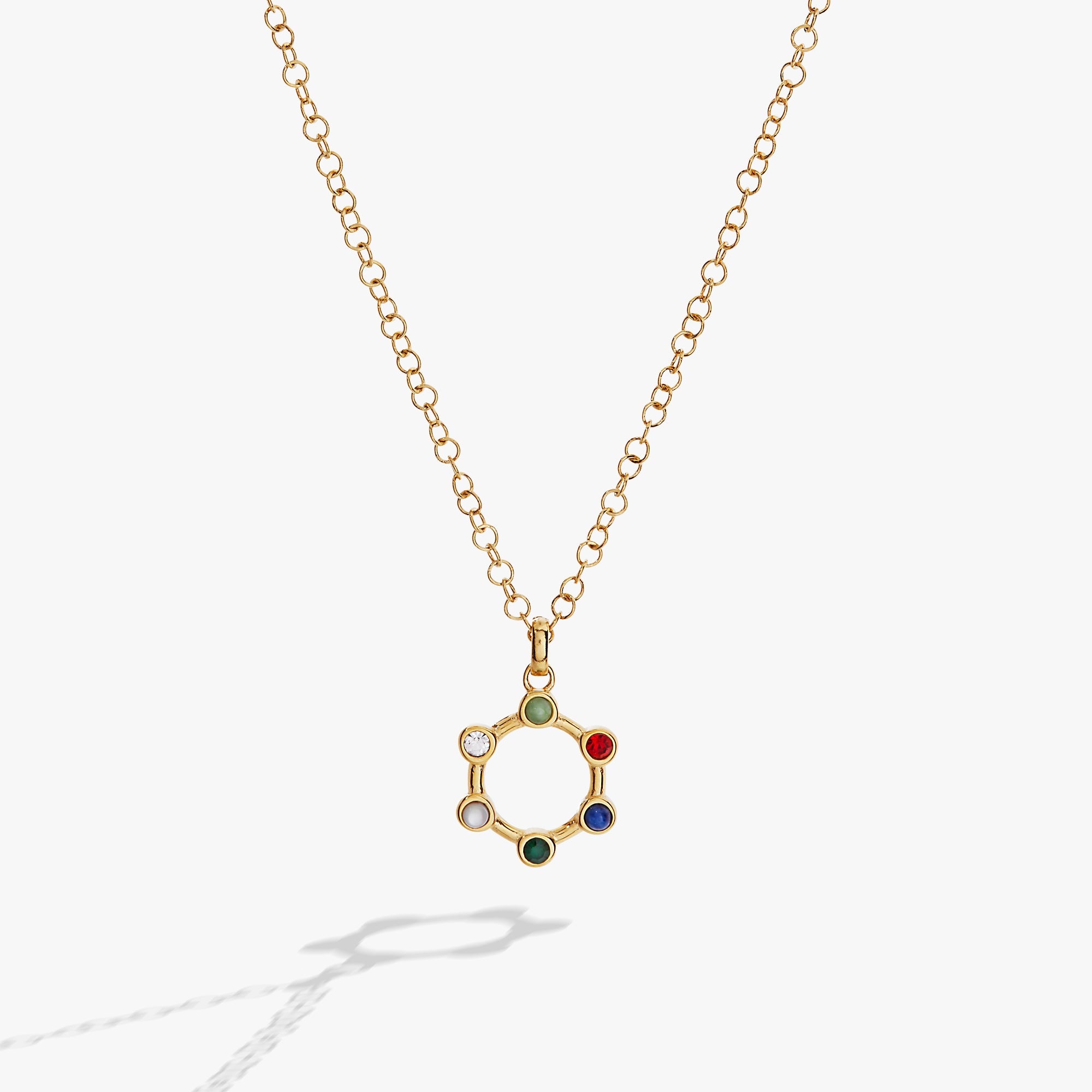 Friend Crystal Necklace Stainless Steel Gold | Alex and Ani