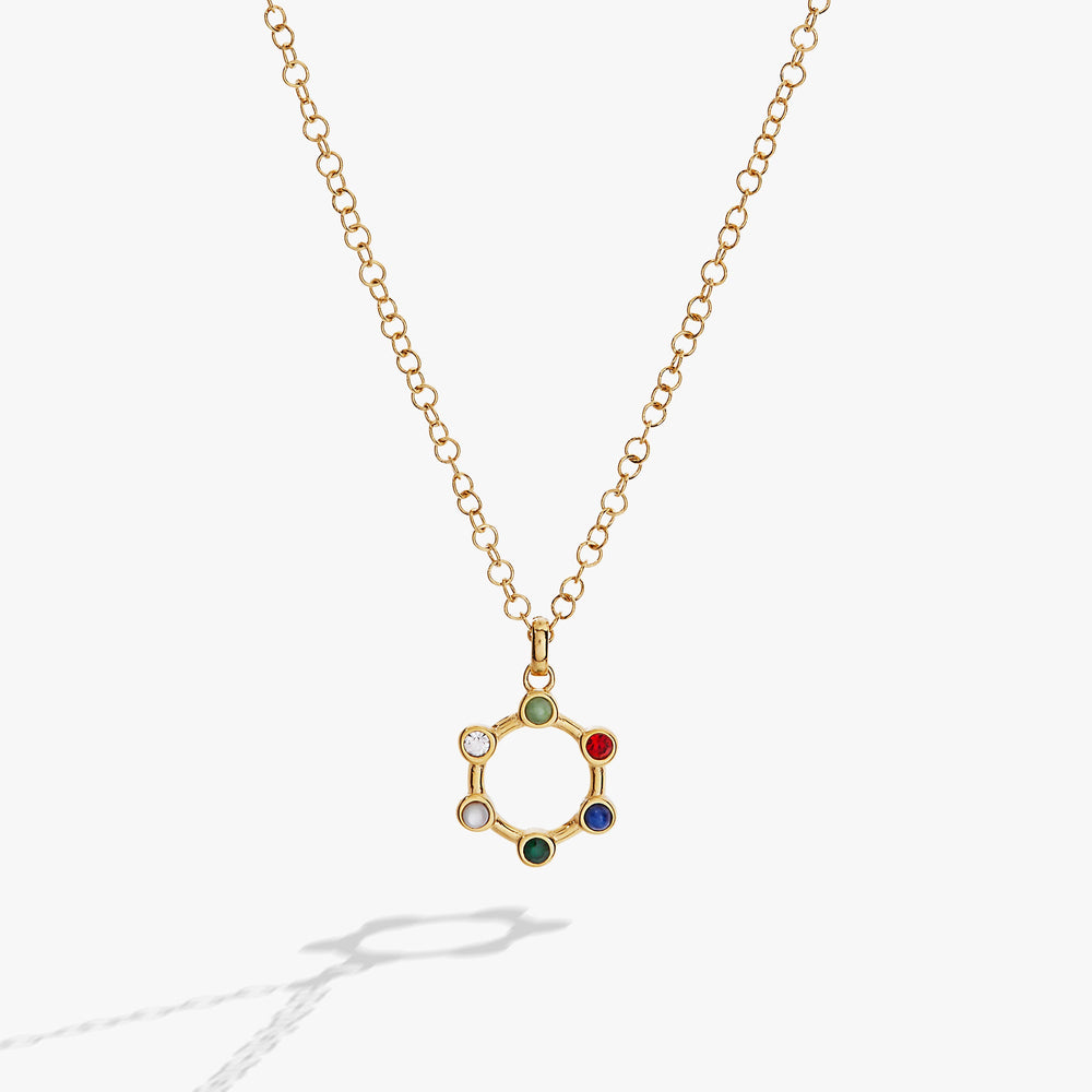 Friend Crystal Necklace Stainless Steel Gold | Alex and Ani