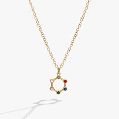 Friend Crystal Necklace Stainless Steel Gold | Alex and Ani