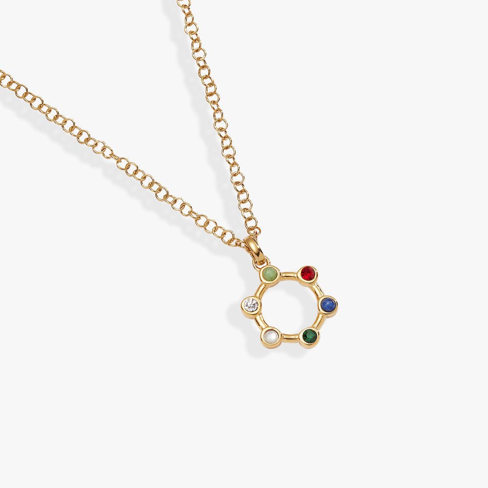 Friend Crystal Necklace Stainless Steel Gold | Alex and Ani