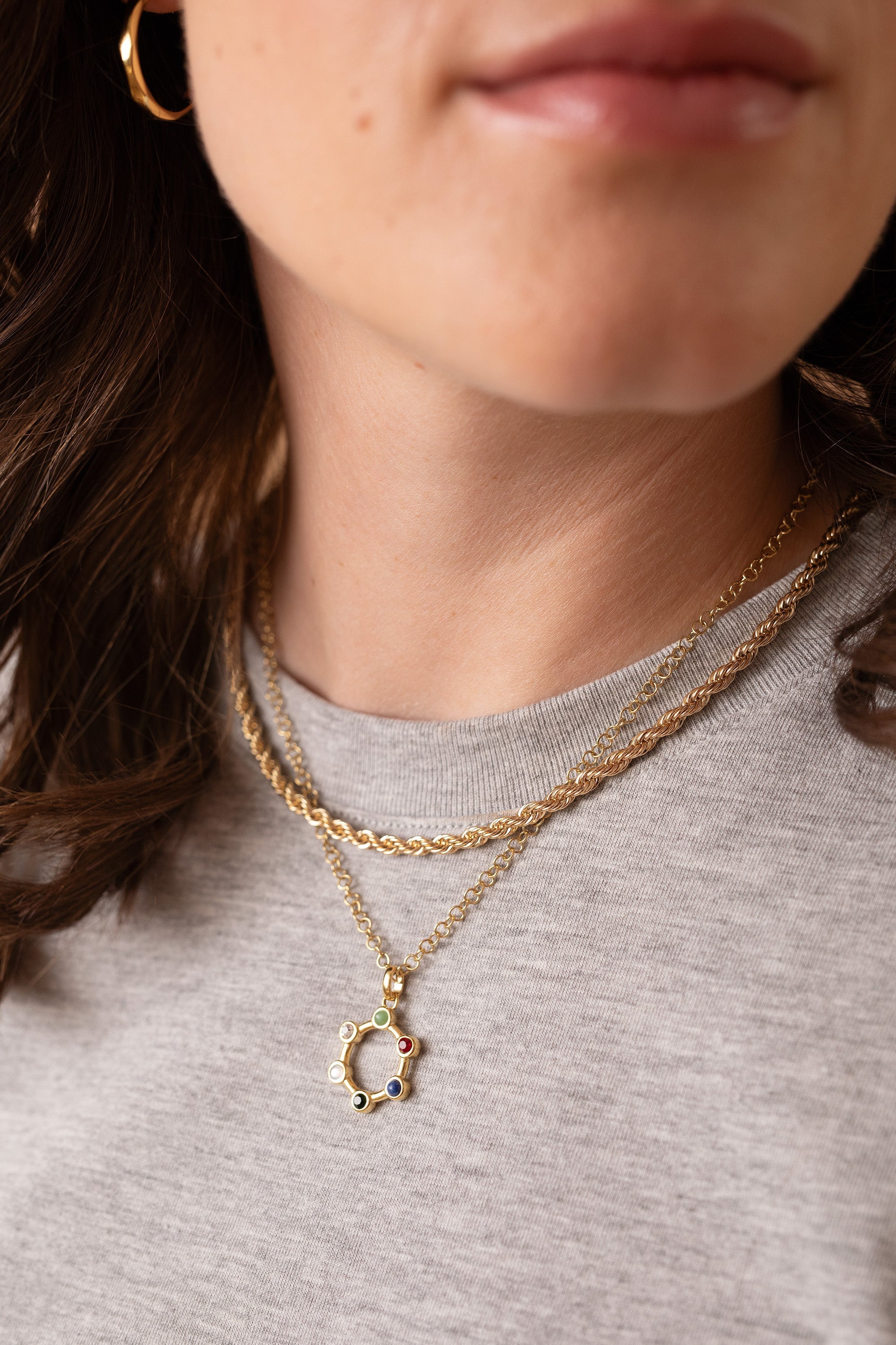 Friend Crystal Necklace Stainless Steel Gold | Alex and Ani
