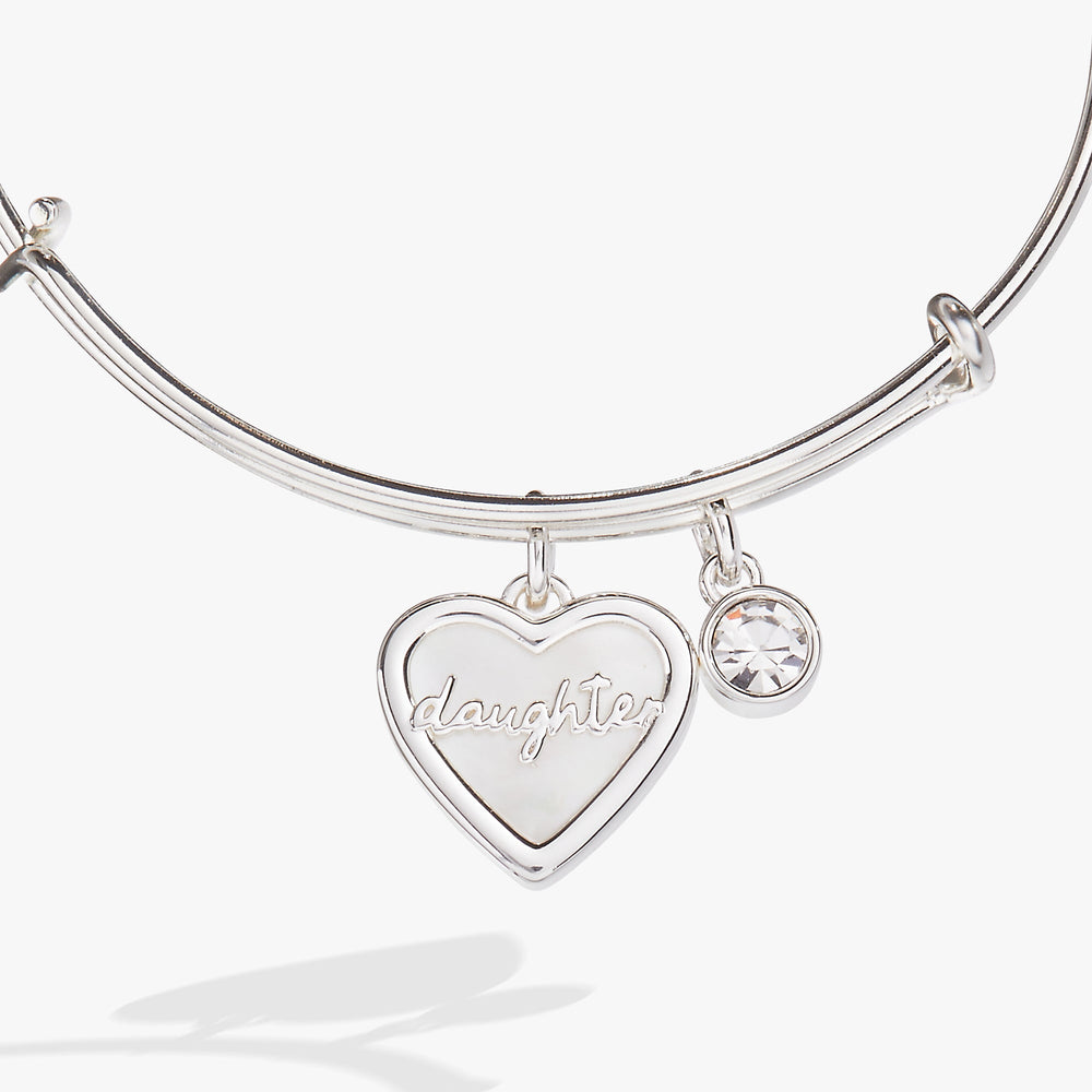 Daughter Mother of Pearl Bangle Gold | Alex and Ani