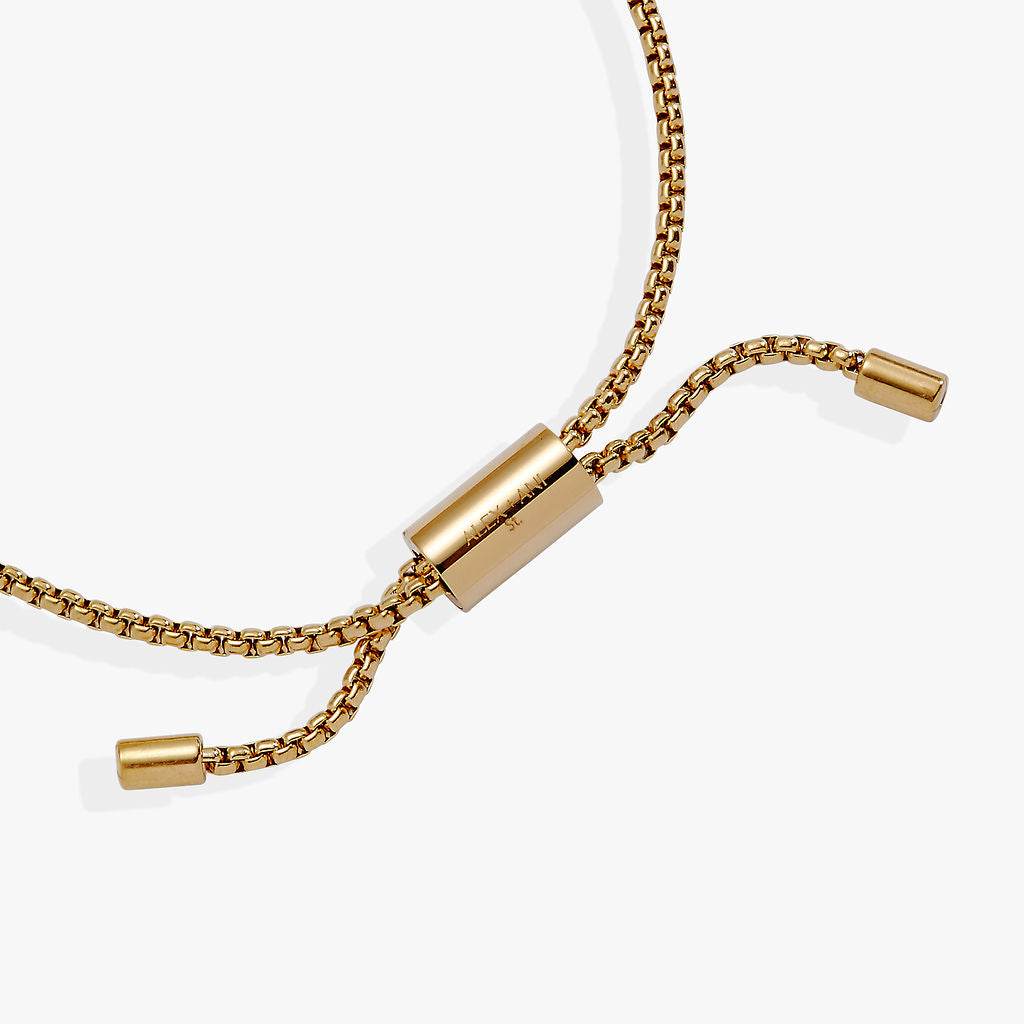 Daughter Acrostic Bolo Stainless Steel Gold | Alex and Ani