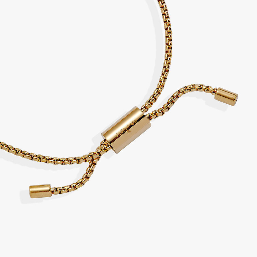 Daughter Acrostic Bolo Stainless Steel Gold | Alex and Ani
