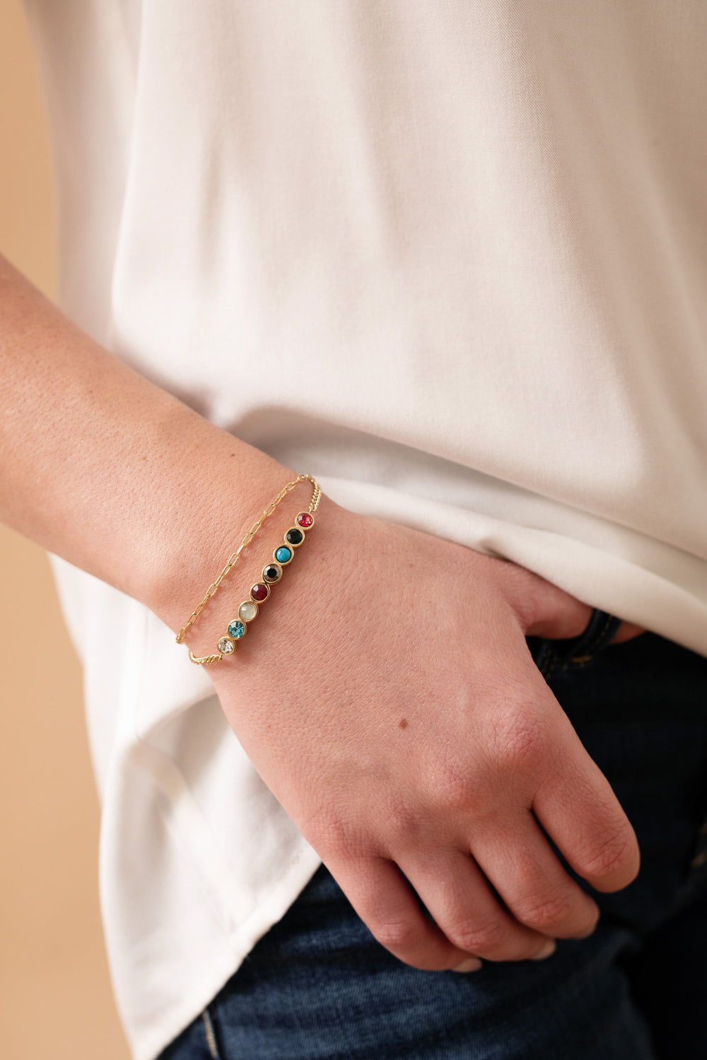 Daughter Acrostic Bolo Stainless Steel Gold | Alex and Ani