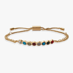 Daughter Acrostic Bolo Stainless Steel Gold | Alex and Ani