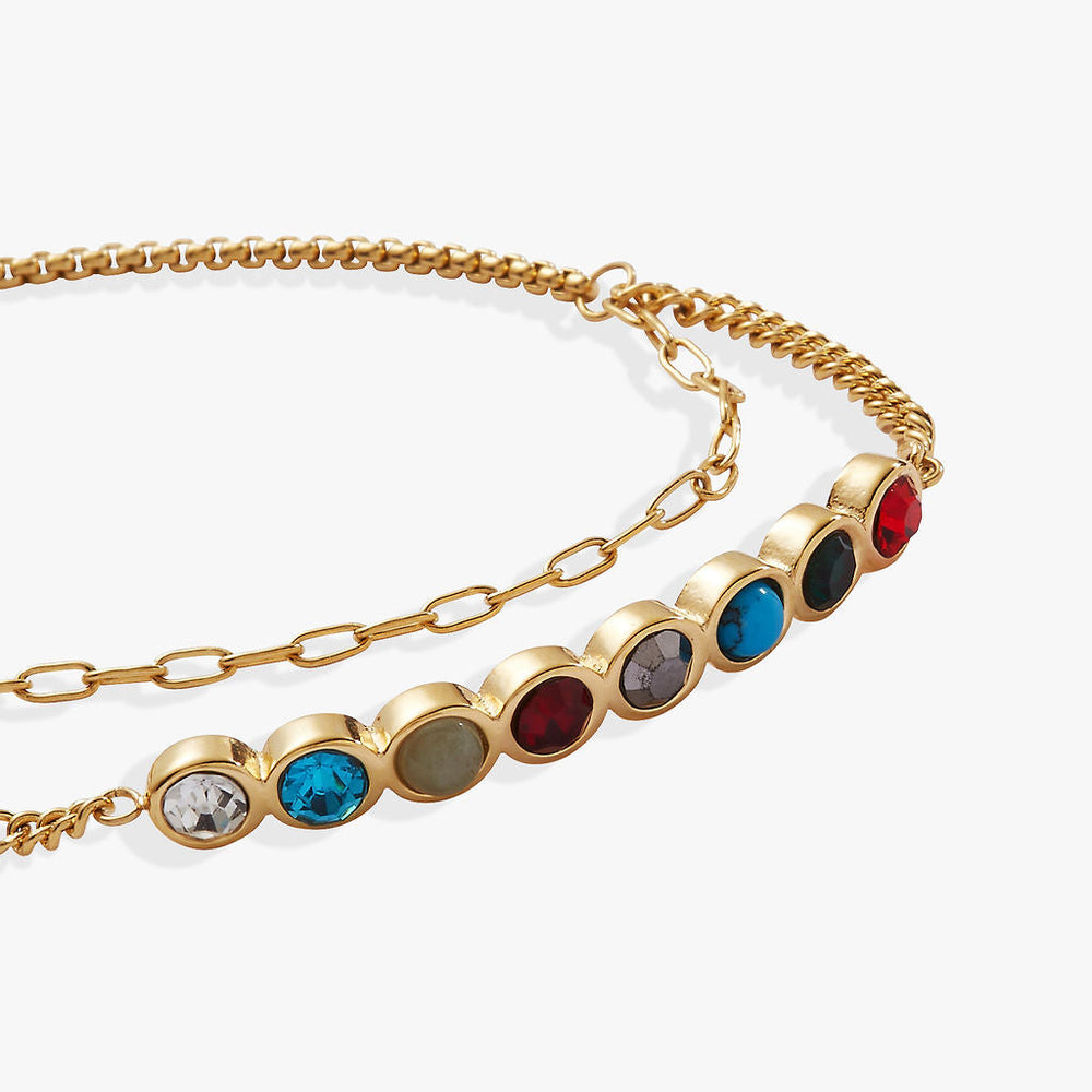 Daughter Acrostic Bolo Stainless Steel Gold | Alex and Ani