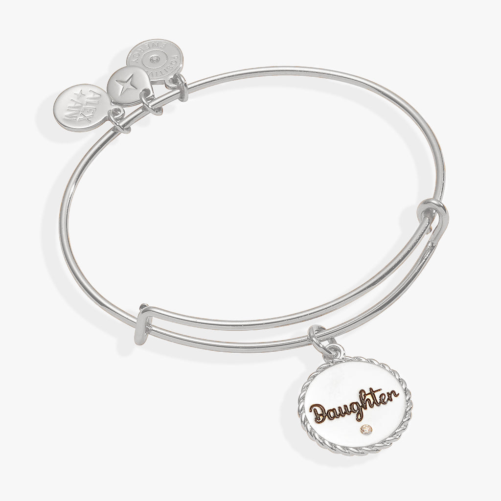 Daughter Charm Bangle Silver | Alex and Ani