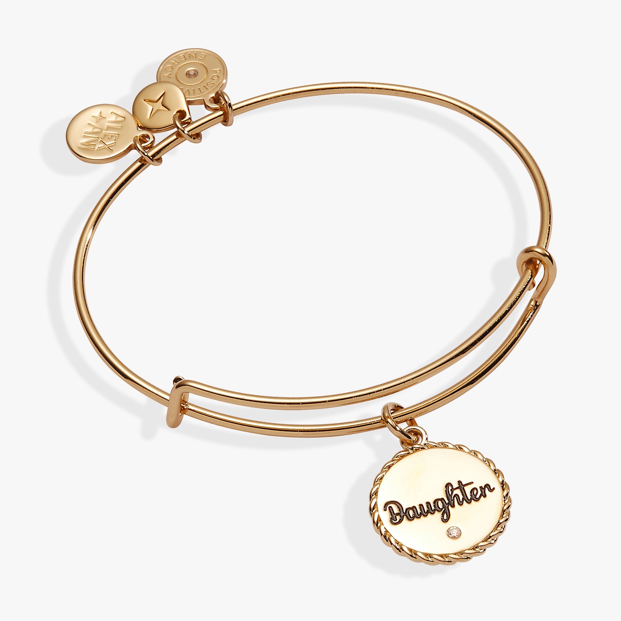 Daughter Charm Bangle Silver | Alex and Ani