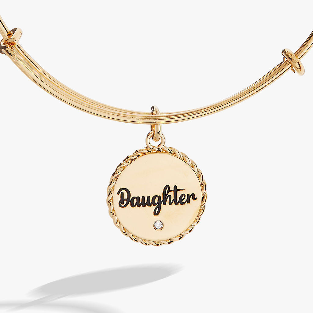 Daughter Charm Bangle Silver | Alex and Ani