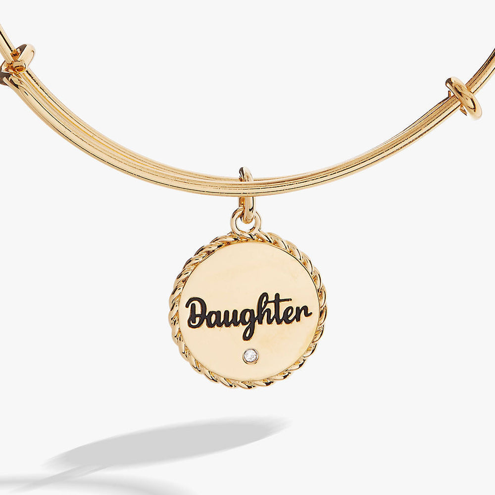 Daughter Charm Bangle Silver | Alex and Ani