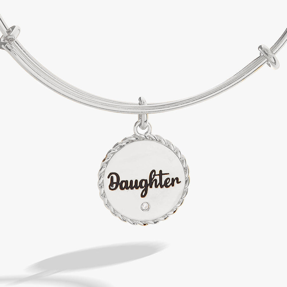 Daughter Charm Bangle Silver | Alex and Ani