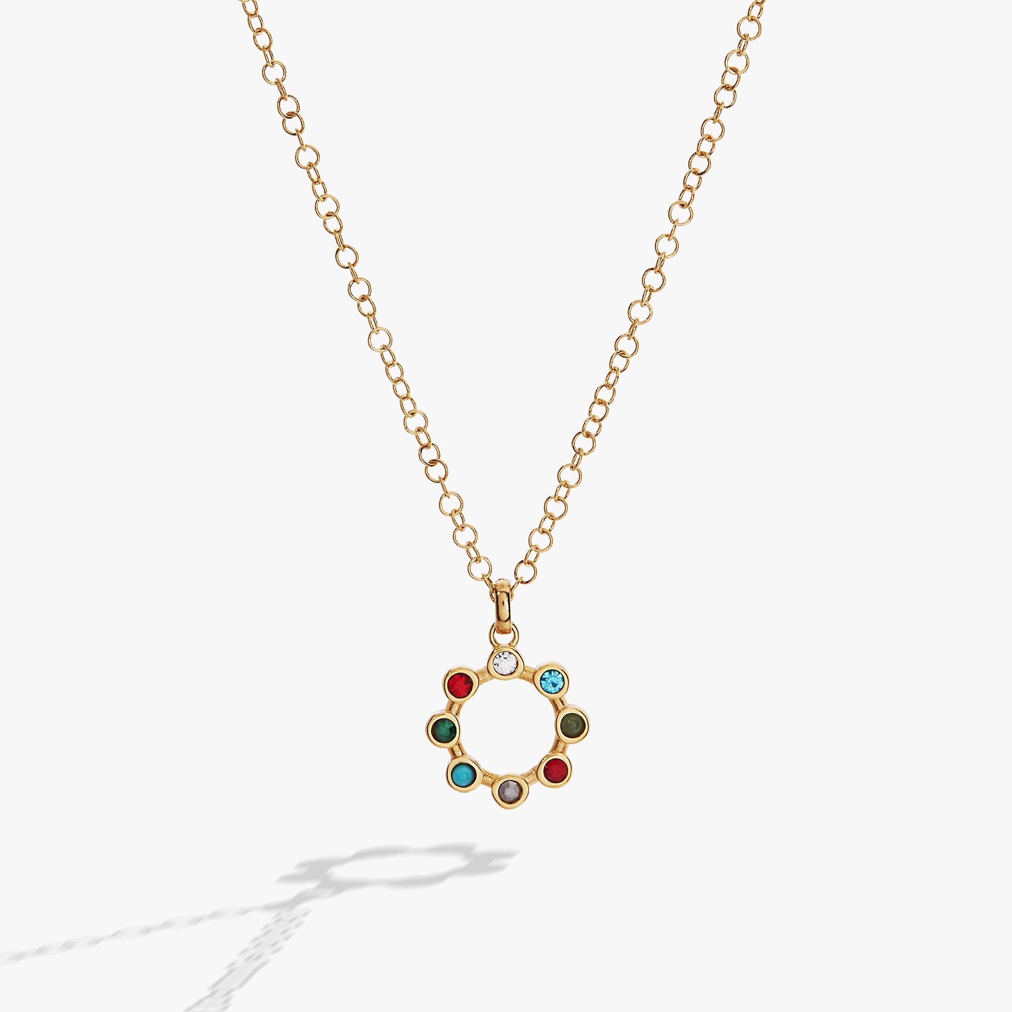 Daughter Crystal Necklace Stainless Steel Gold | Alex and Ani