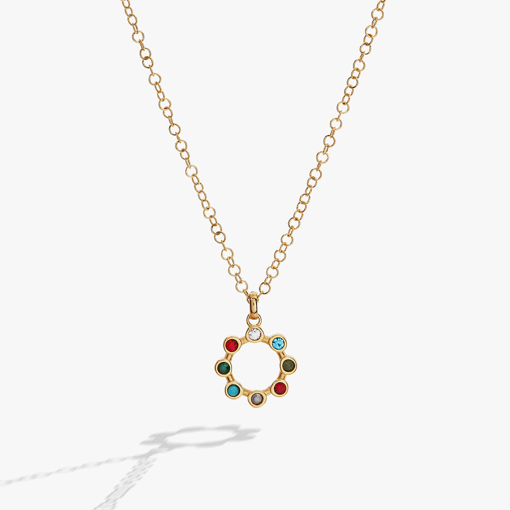 Daughter Crystal Necklace Stainless Steel Gold | Alex and Ani