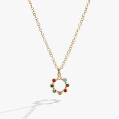 Daughter Crystal Necklace Stainless Steel Gold | Alex and Ani