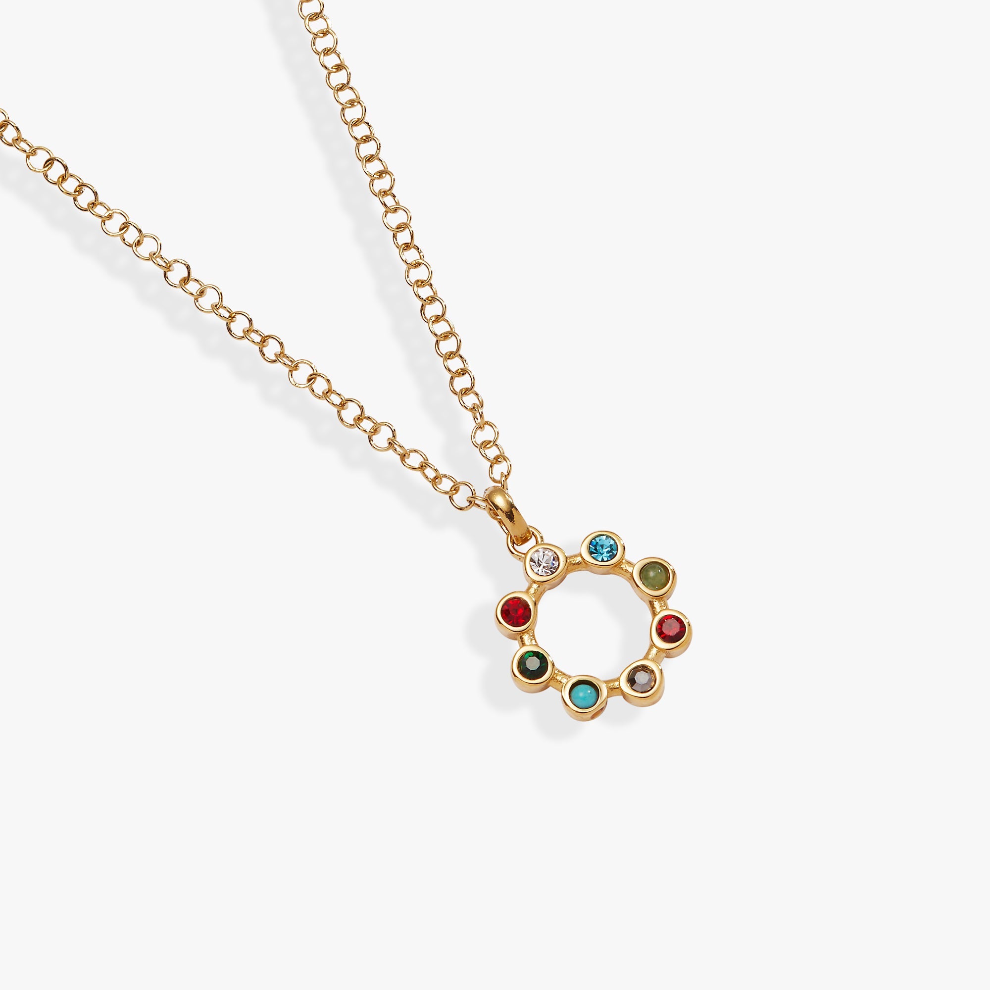 Daughter Crystal Necklace Stainless Steel Gold | Alex and Ani