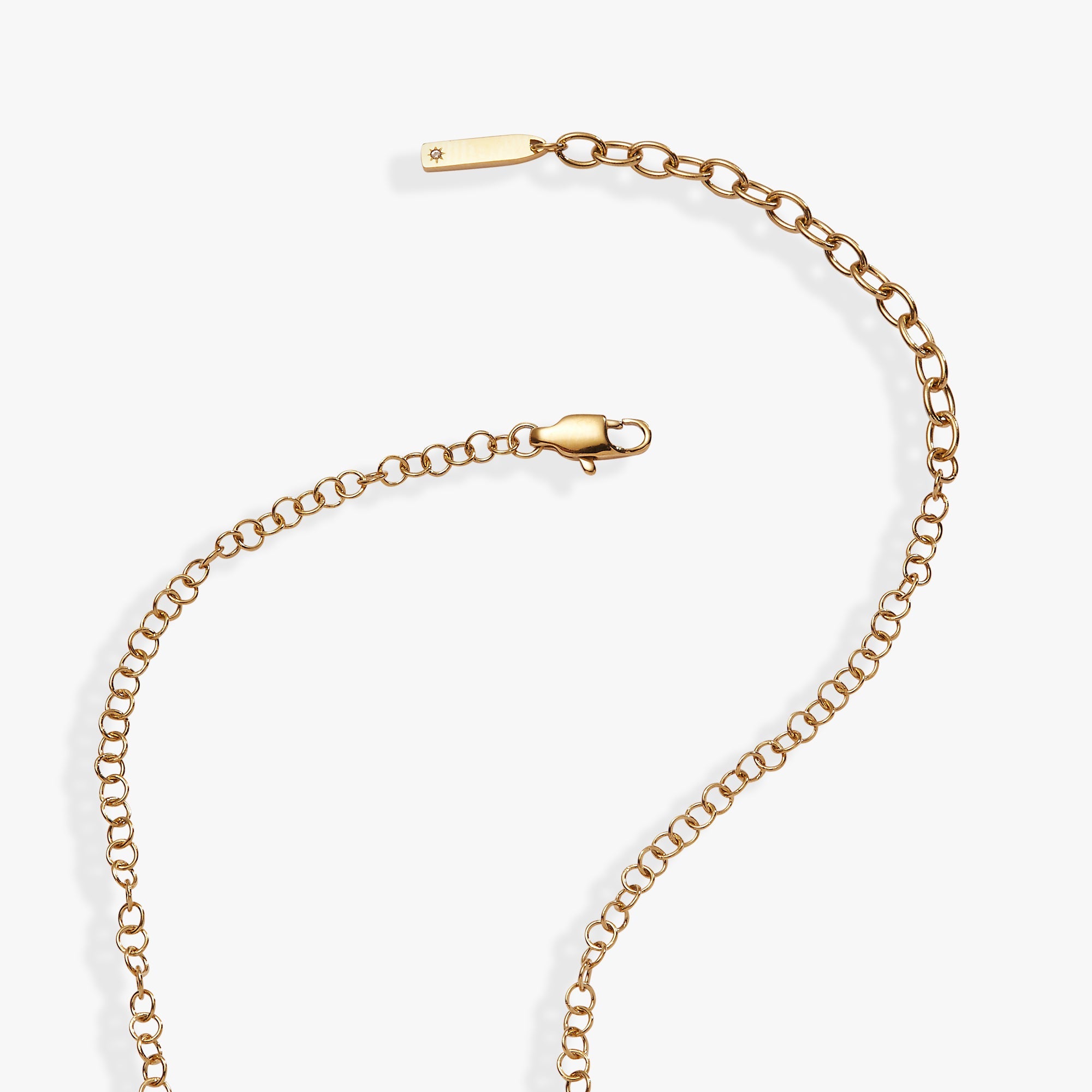 Daughter Crystal Necklace Stainless Steel Gold | Alex and Ani