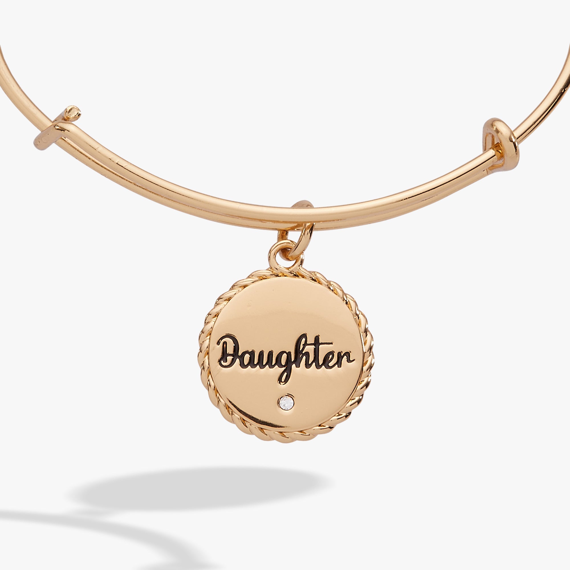 Daughter Charm Bangle Gold | Alex and Ani