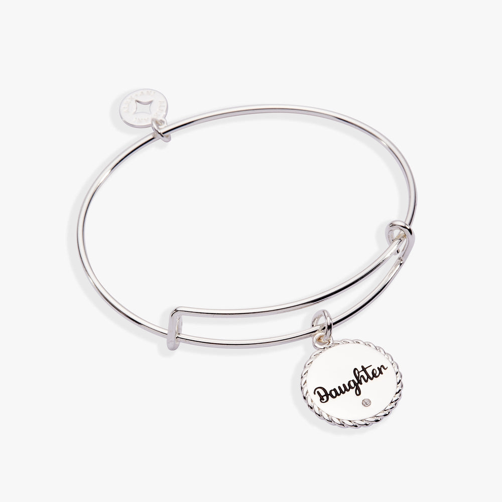 Daughter Charm Bangle Gold | Alex and Ani