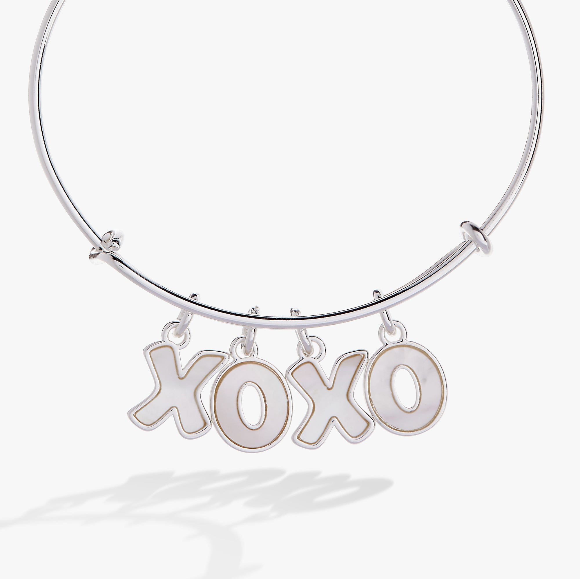 XOXO Charm Bangle Silver | Alex and Ani