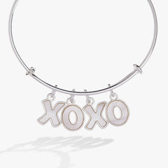 XOXO Charm Bangle Silver | Alex and Ani