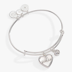 Sister Mother of Pearl Bangle Silver | Alex and Ani