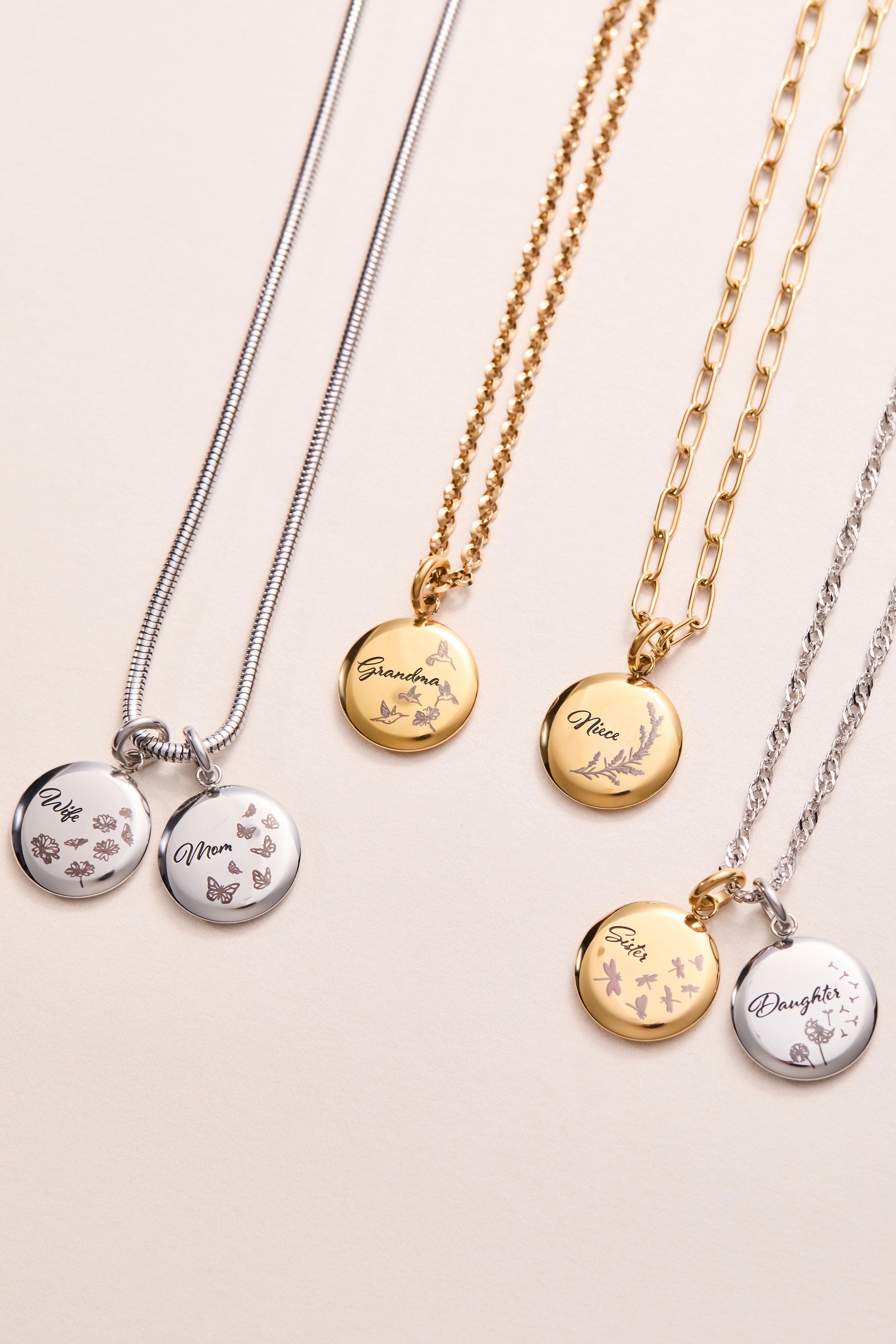 Sister Dragonfly Disc Charm Stainless Steel Gold | Alex and Ani