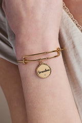 Grandma Charm Bangle Gold | Alex and Ani