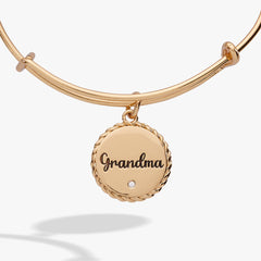 Grandma Charm Bangle Gold | Alex and Ani