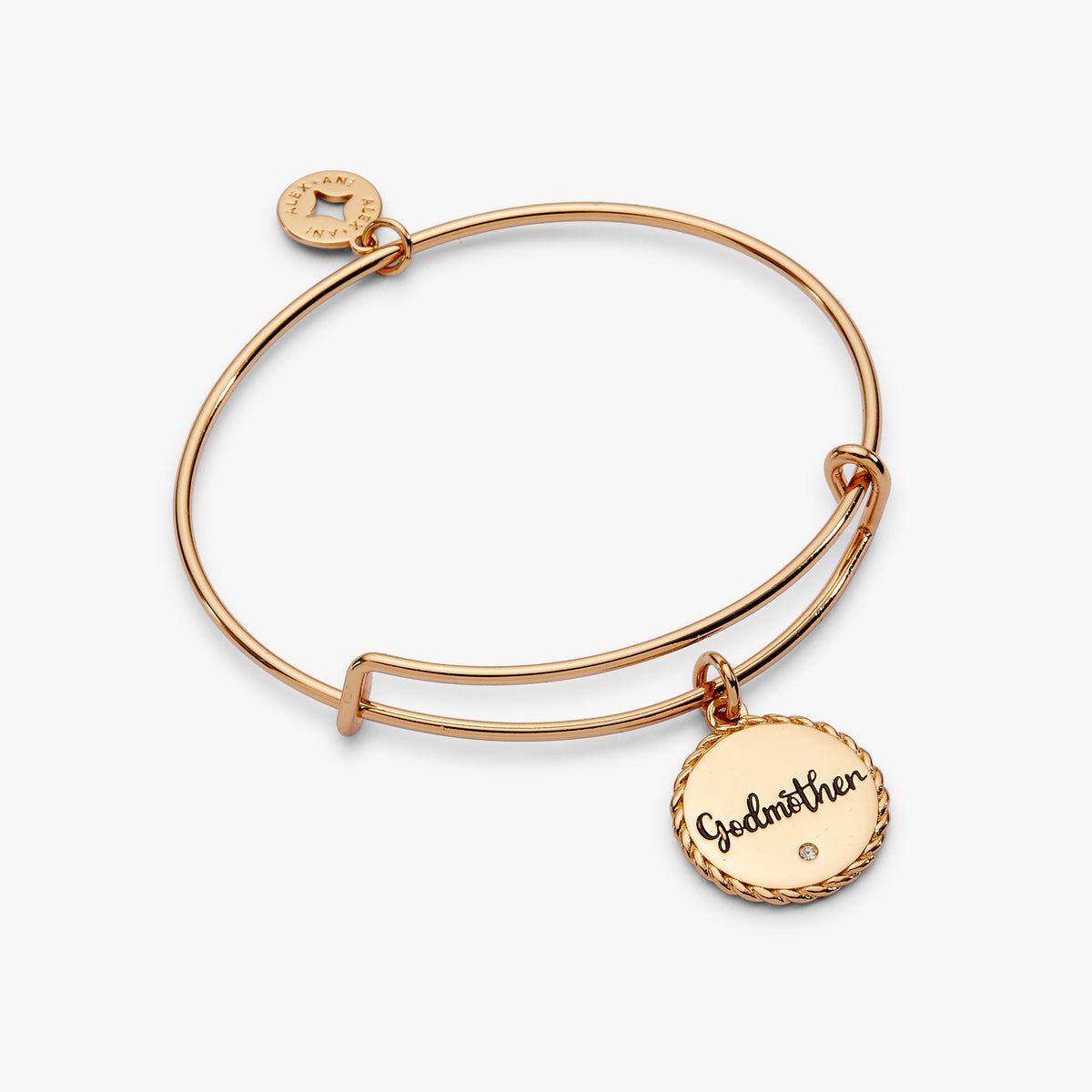 Godmother Charm Bangle Gold | Alex and Ani