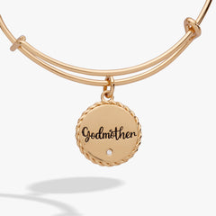 Godmother Charm Bangle Gold | Alex and Ani