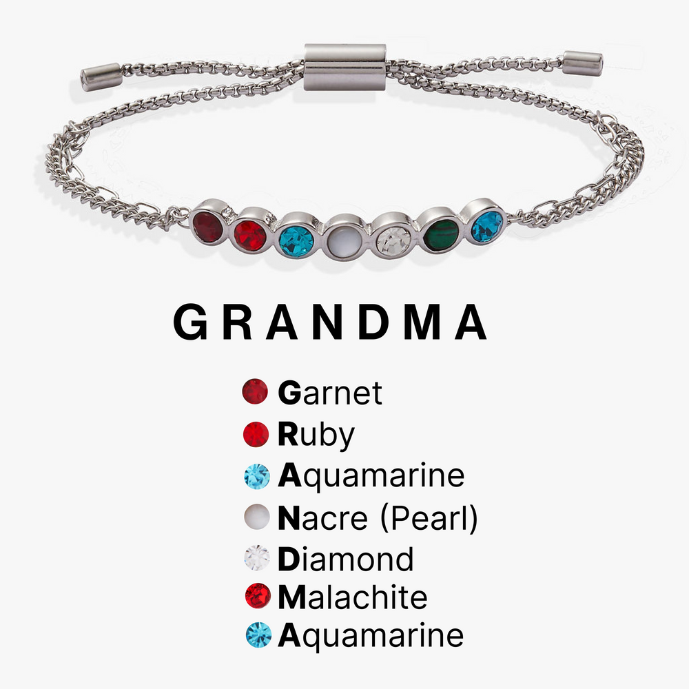 Grandma Acrostic Bolo Stainless Steel Silver | Alex and Ani