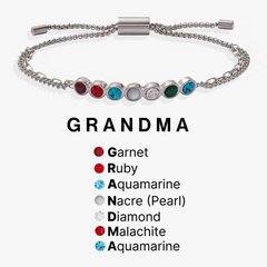Grandma Acrostic Bolo Stainless Steel Silver | Alex and Ani