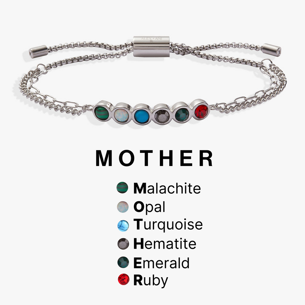 Mother Acrostic Bolo Stainless Steel Gold | Alex and Ani