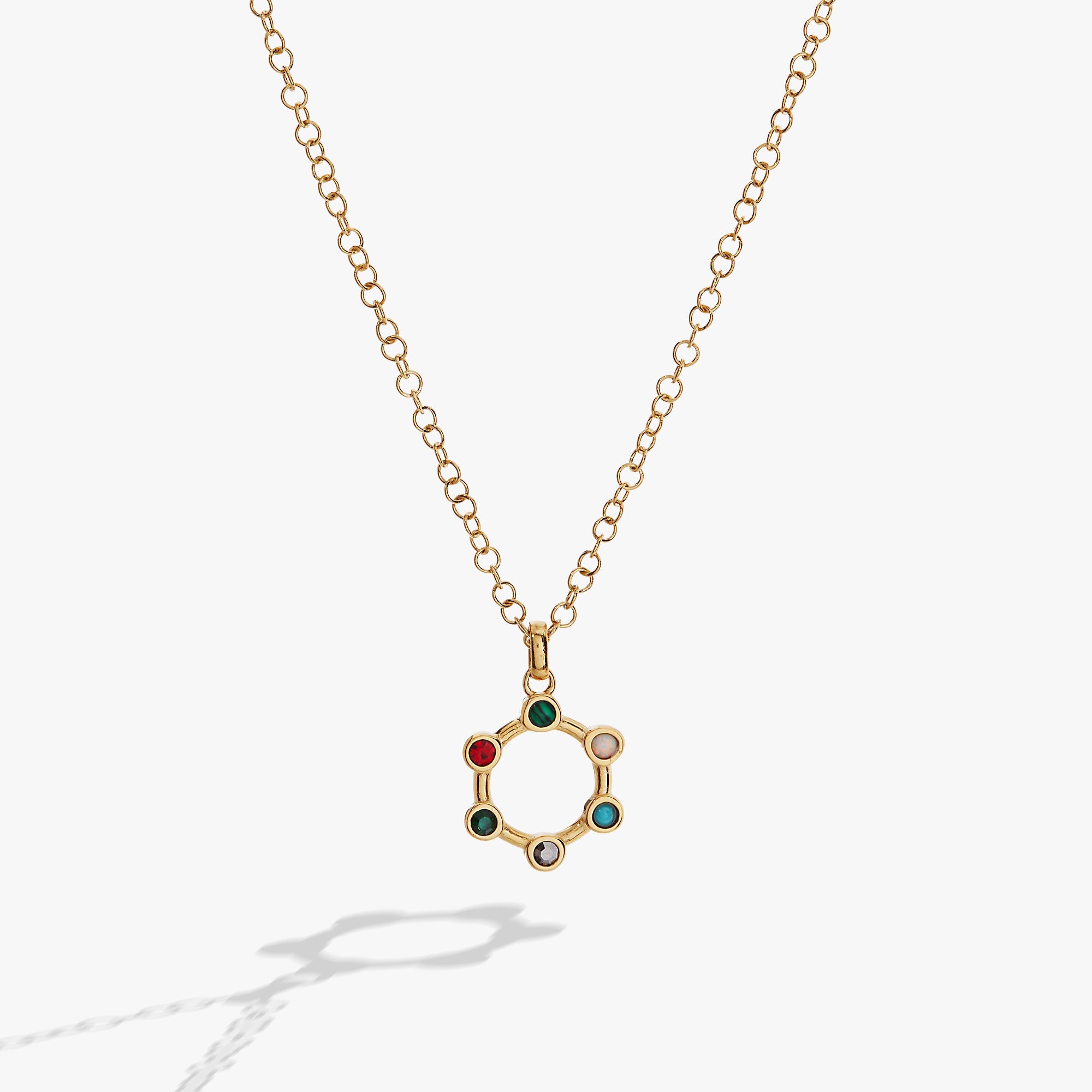 Mother Crystal Necklace Stainless Steel Gold | Alex and Ani
